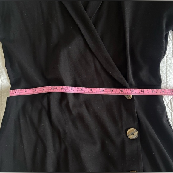 Mango mini black buttoned dress - Picture 8 of 9